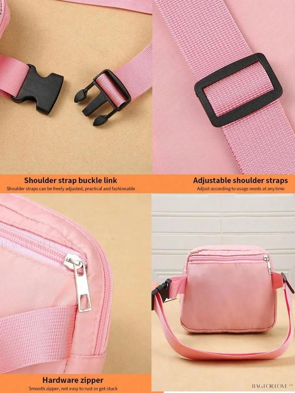 BagForLove - Simple yet Durable Solid Color Crossbody Bag