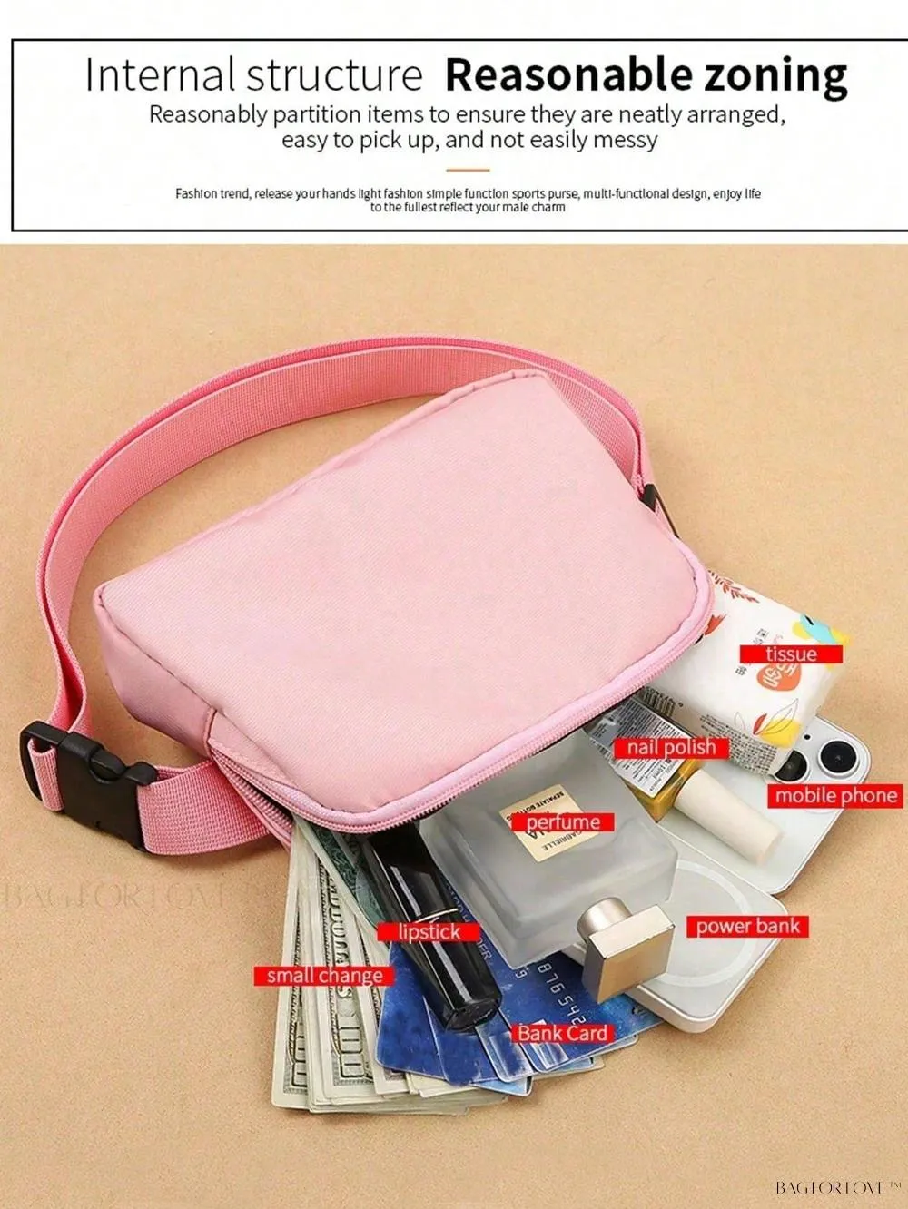 BagForLove - Simple yet Durable Solid Color Crossbody Bag