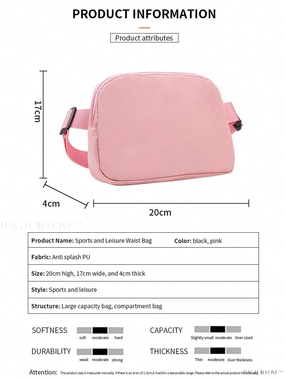 BagForLove - Simple yet Durable Solid Color Crossbody Bag