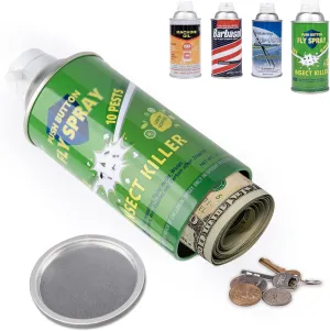 BarGifts Hidden Safe Fake Spray Can with Hidden Compartment, Hidden Storage Keep Your Valuables Safe Like Money, Keys, and Jewelry- Green