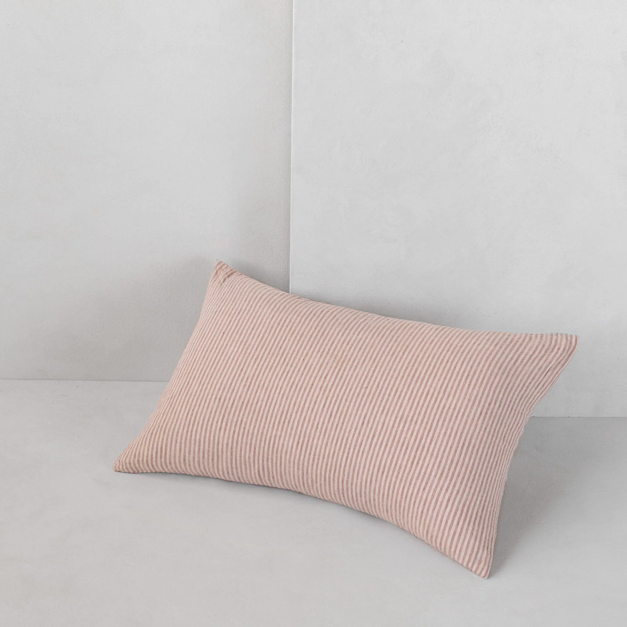 Basix Stripe Linen Cushion - Rosa/Floss (Cover Only)