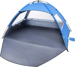 Beach Tent Sun Shelter for 2 Person, Portable Foldable Lightweight Waterproof Windproof, Easy Set Up for Family, Camping, Hiking, Mountaineering, Outdoor