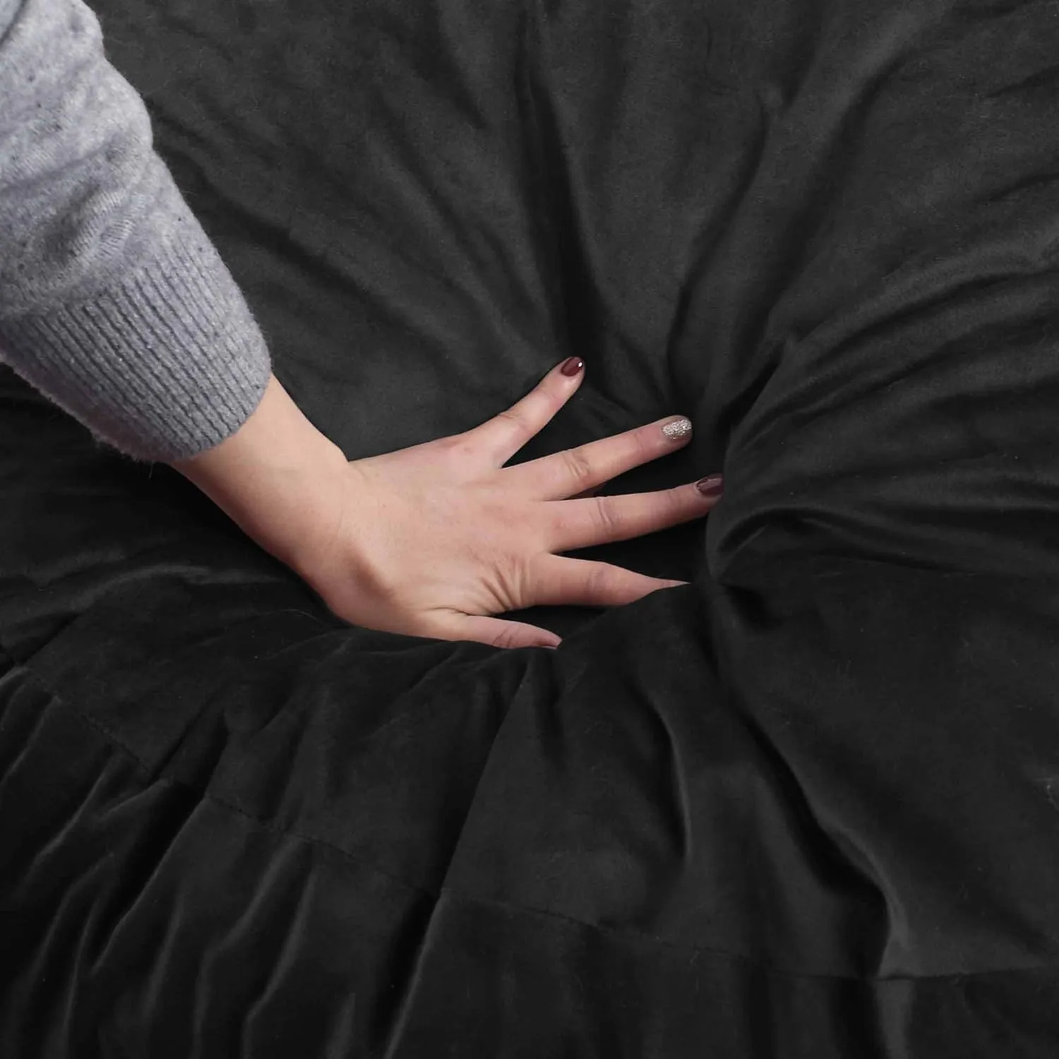 Bean Bag Chairs, Memory Foam Stuffing Bean Bag Chair for Adults/Teens/Kids with Removable Zipperd Cover, High-Rebound Memory Foam Lazy Sofa Furniture for Living Room Bedroom College Dorm