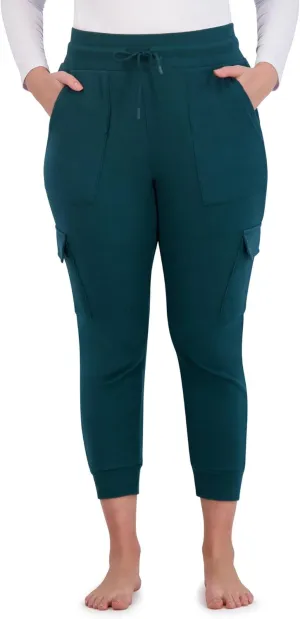 BEARPAW Women's Micro Fleece Drawstring Athletic Jogger Sweatpants with Pockets