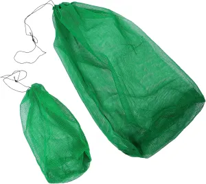 BESPORTBLE Portable Fishing Net Bag 2pcs Saltwater Bait Fine Mesh Nylon Construction for Angling