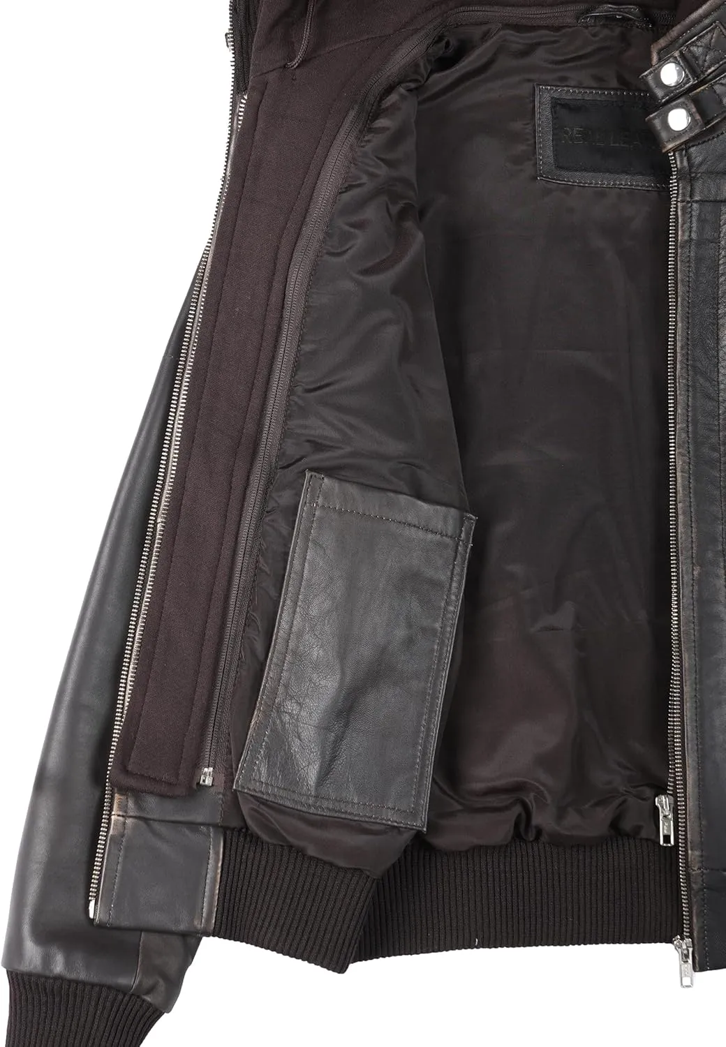 Blingsoul Leather Jacket Women - Real Lambskin Womens Leather Jackets With hood