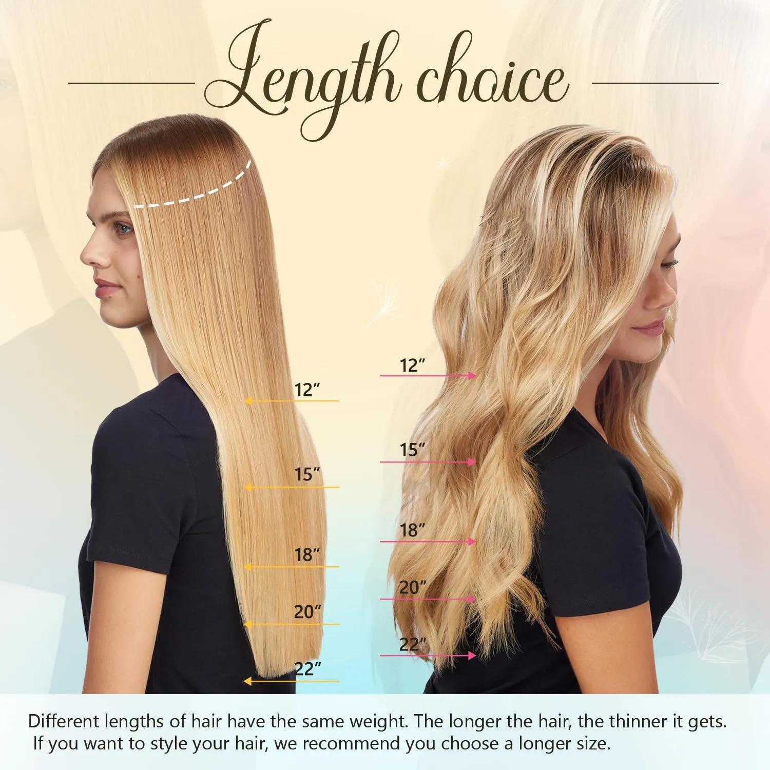 Blonde Hair Extensions Real Human Hair 18 inch 75g Golden Blonde Highlights Straight Remy Human Hair 100% Remy Human Hair Extension for Women