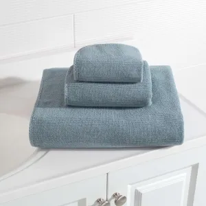 Blythe Pewter Blue Towel, Bath Sheet, Blue Solid Pattern