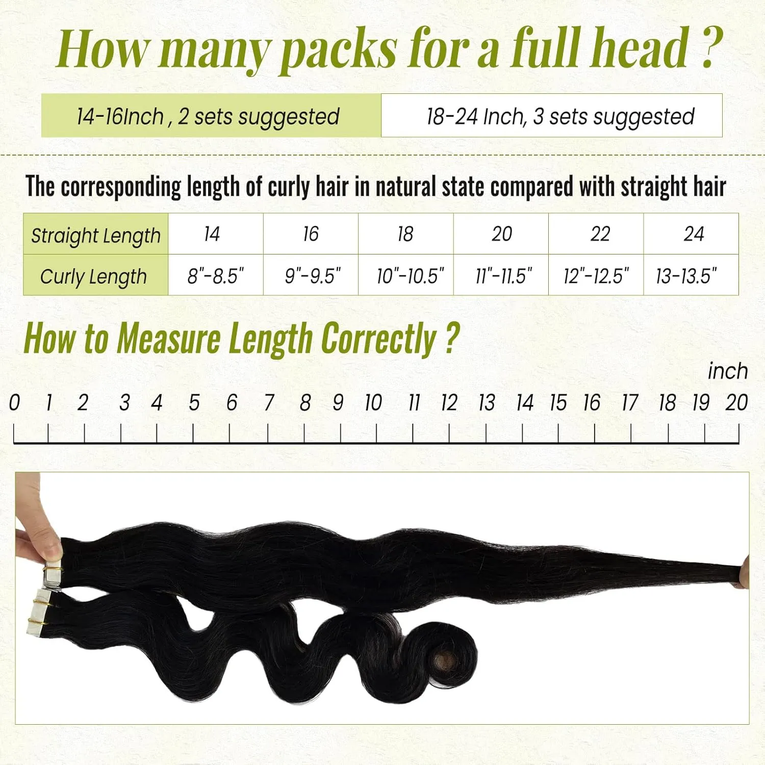 Body Wave Tape in Hair Extensions Human Hair for Black Women 14 Inch 20 Pieces Double Sided Real Human Hair 50G Curly Extensions