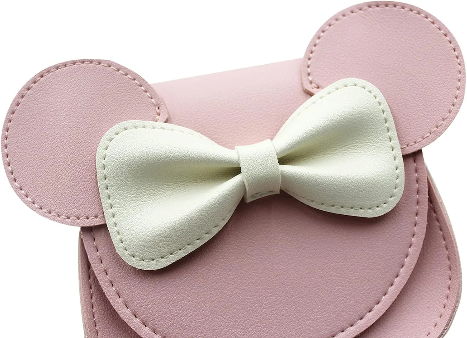 Bolley Joss Crossbody Purse Bowknot Shoulder Bag Handbag Little Girl's Cute Purse with Cartoon Mouse Ears
