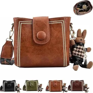 Bootara Bucket Bag, Vintage Fashion Bag, Crossbody Bags Adjustable Wider Shoulder Strap, Spacious Travel Tote