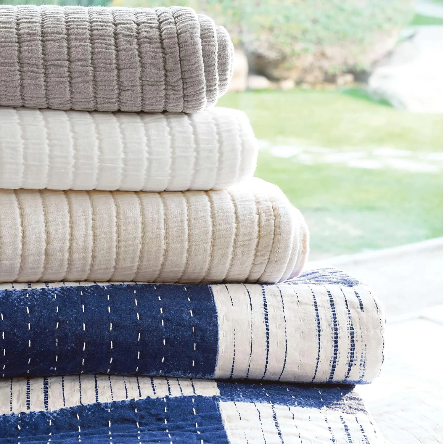 Boyfriend Grey Matelasse Coverlet, King Size, Grey Solid Pattern
