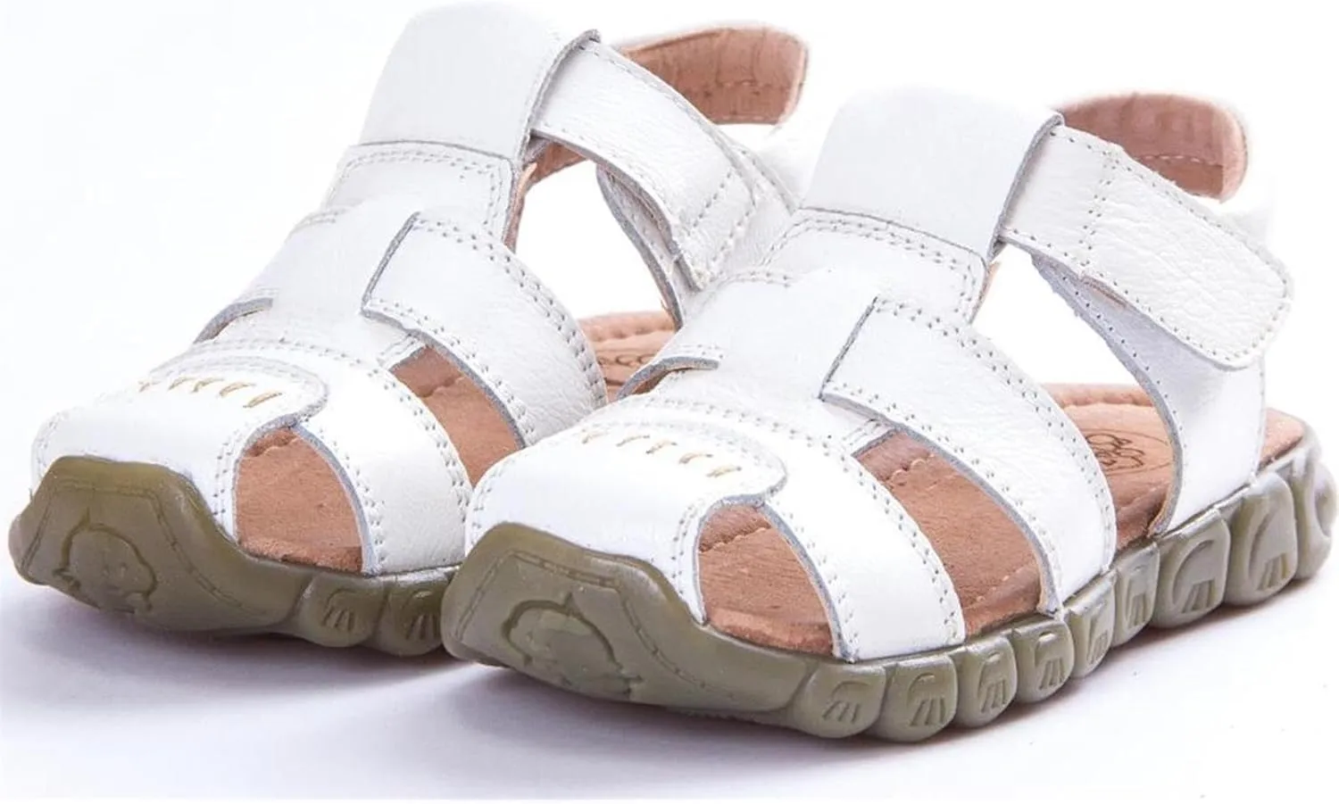 Boys Girls Leather Close Toe Outdoor Sports Sandals Beach Sandals
