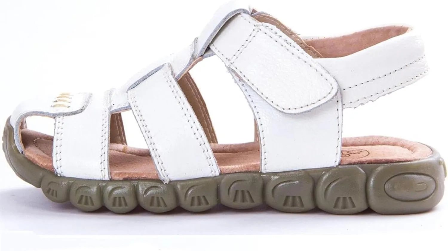Boys Girls Leather Close Toe Outdoor Sports Sandals Beach Sandals
