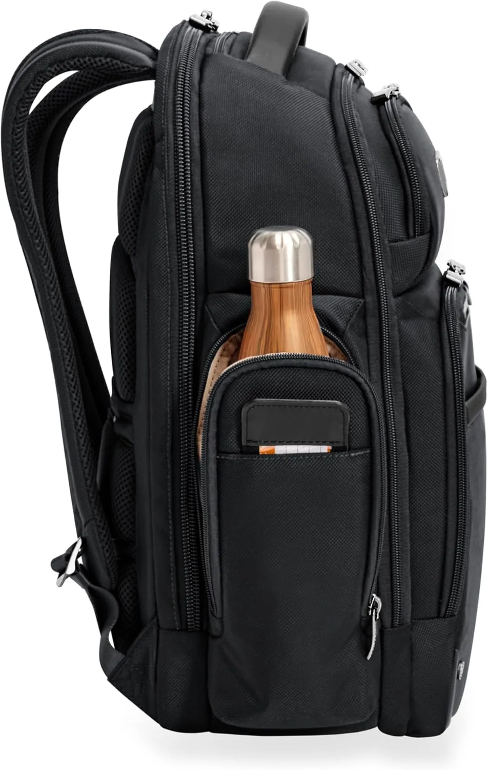 Briggs & Riley Large Cargo Backpack for Women & Men - Daypack for Work, Personal Item Travel Bag, Spacious & Durable, Padded Straps, Fits up to 17" Laptop - @work Collection, Black
