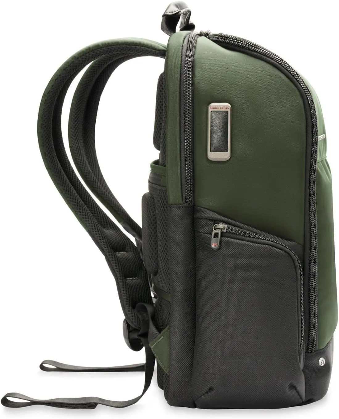 Briggs & Riley Medium Widemouth Backpack - Carry On Travel Backpack for Women & Men, Personal Item Bag, Self-Repairing Zippers, Padded Straps, Fits up to 15.6" Laptop - HTA Collection, Forest