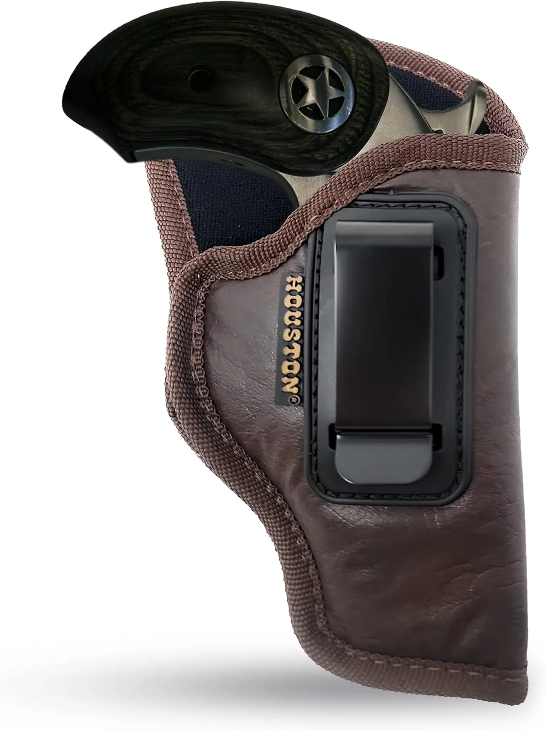 Brown Inside Waistband Gun Holster for Men/Women for Ranger II .45lc / .410 4.25" Barrel (Right). Eco Leather Concealed Handgun Holster 9mm. Pistol Holsters by Houston