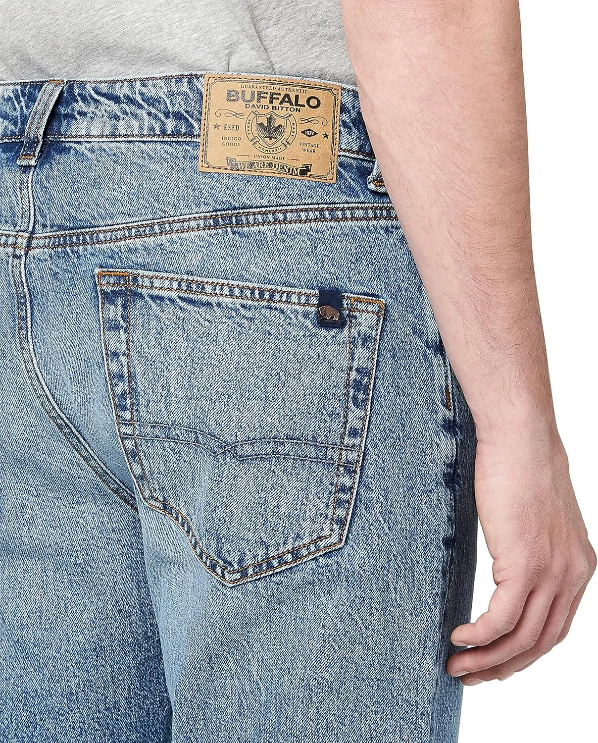 Buffalo David Bitton Men's Ben Relaxed Tapered Denim Jeans