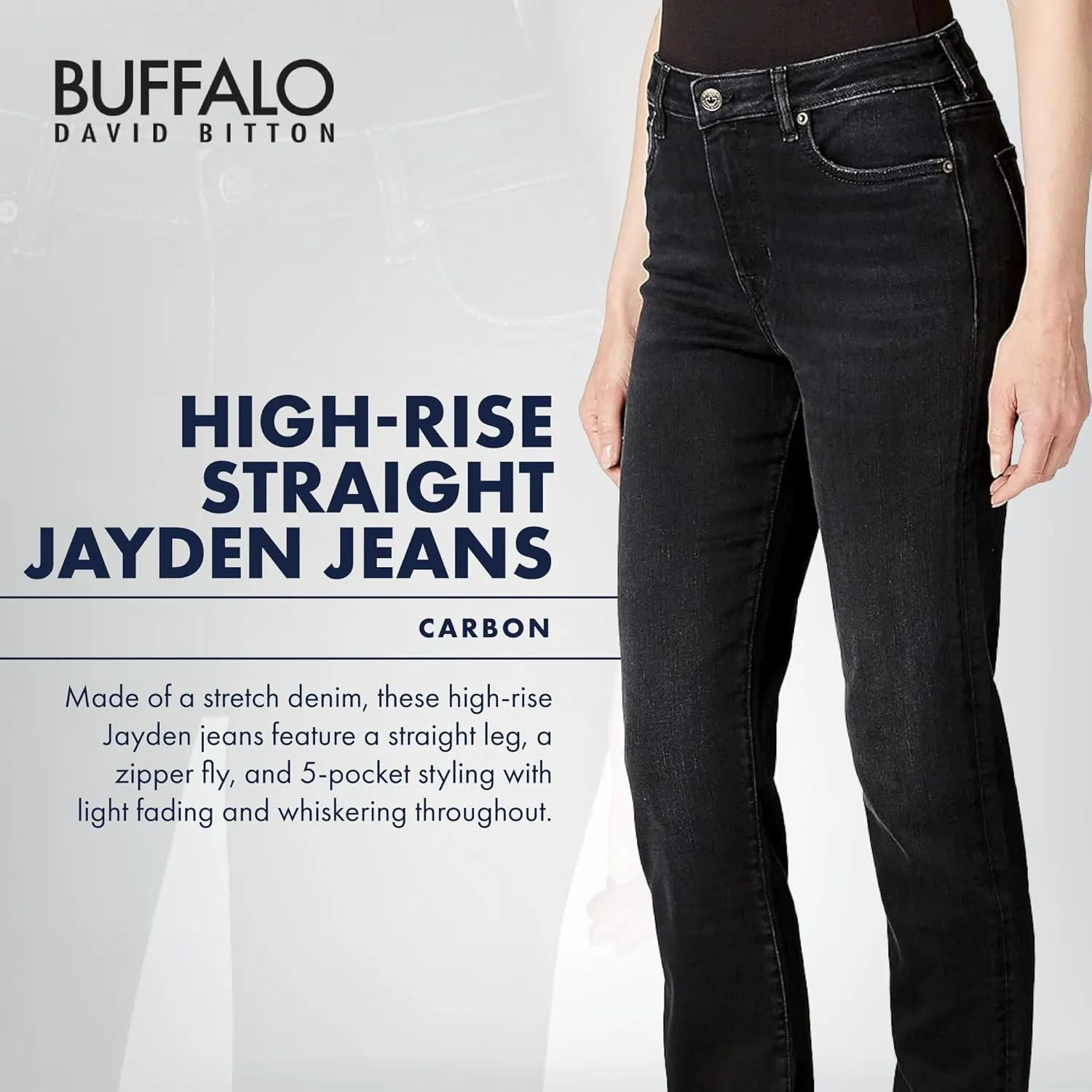 Buffalo David Bitton Women's Hi Rise Straight Jean