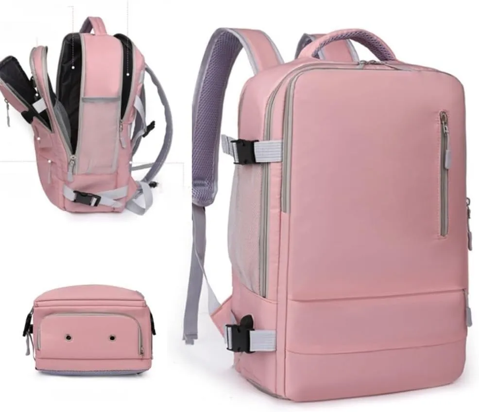 Business Smart Backpack， Waterproof fit 15.6 Inch Laptop Backpack，with USB Charqing Port,Travel Durable Backpack（gray，Cross zipper）