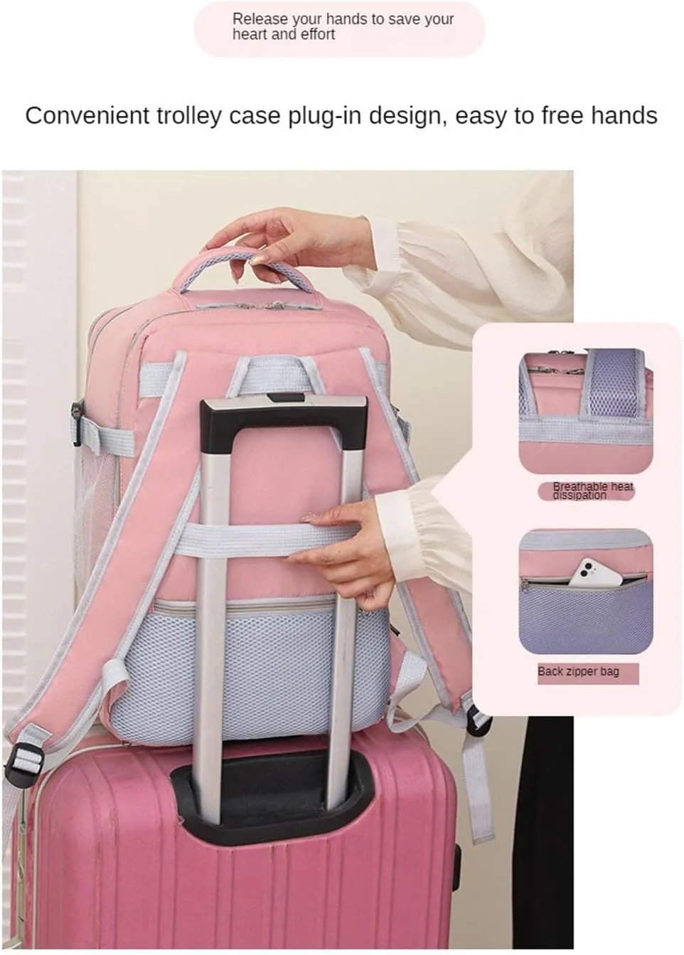 Business Smart Backpack， Waterproof fit 15.6 Inch Laptop Backpack，with USB Charqing Port,Travel Durable Backpack（gray，Cross zipper）