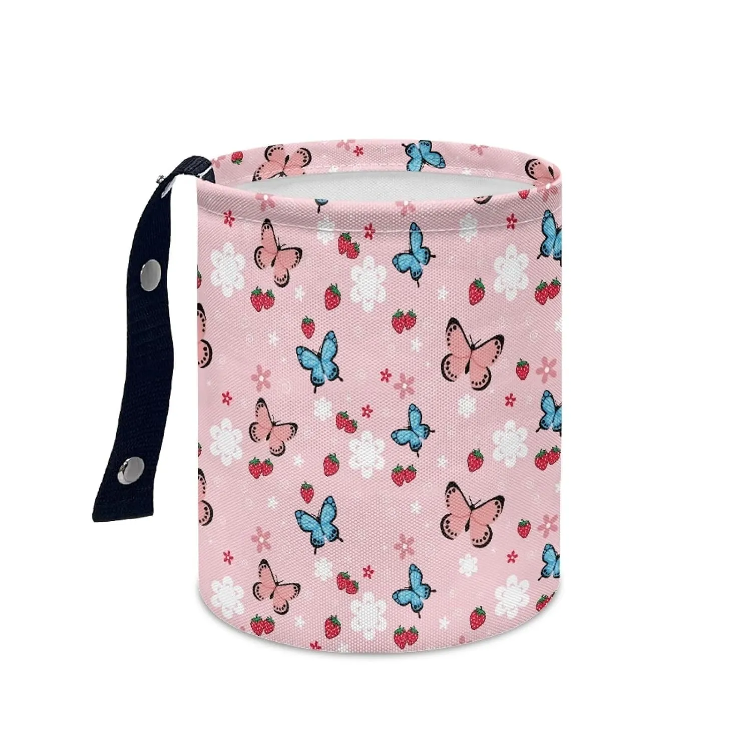 Butterfly Daisy Car Trash Storage Box Multifunctional Garbage Bags for Car, Office, Home, Travel Camping Accessories, Easy to Clean