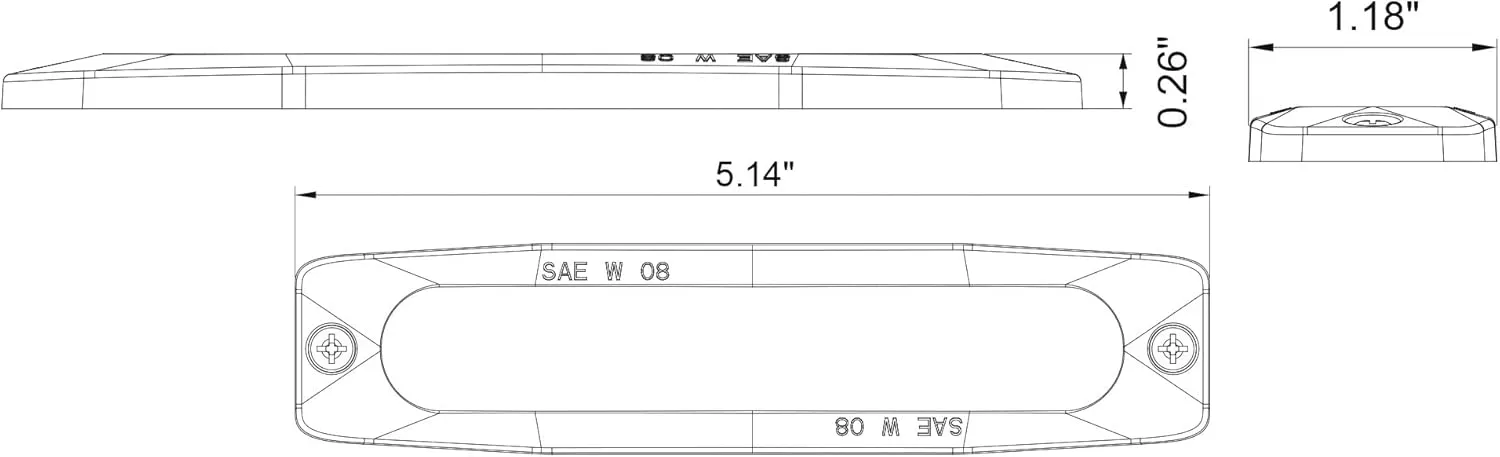 Buyers Products 8892200 5" Amber LED Strobe Light, 6 LEDs, 23 Flash Patterns, Aluminum Housing, Warning Lights For Utility Vehicles