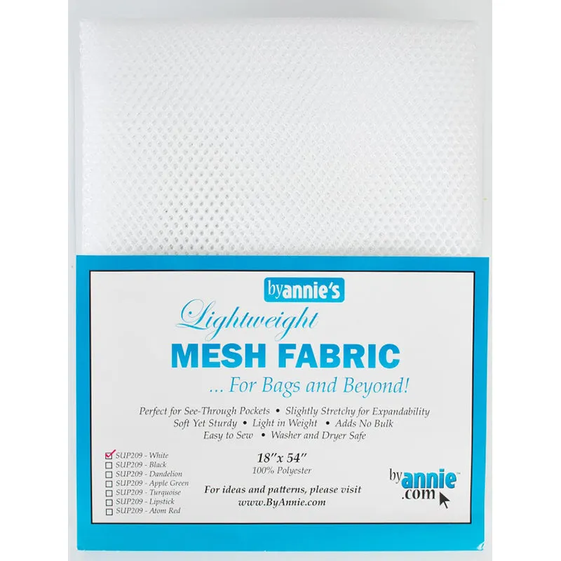 byAnnie: Mesh Lightweight Fabric 18 x 54 Inch White