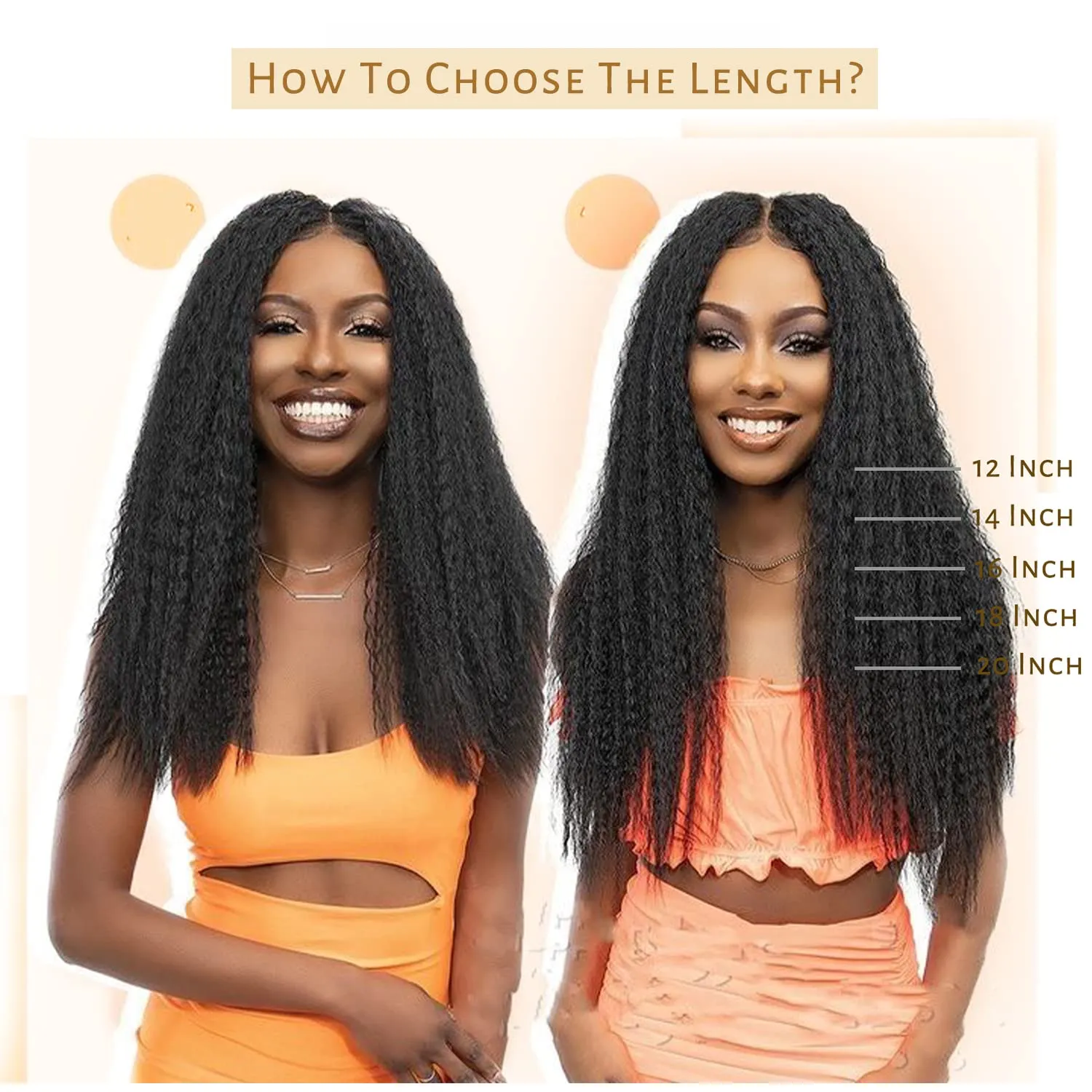 Caliee Itip Kinky Straight Human Hair Extensions - 22 Inch Natural Black - Keratin I Tips - Cold Fusion 50g 50 Strands
