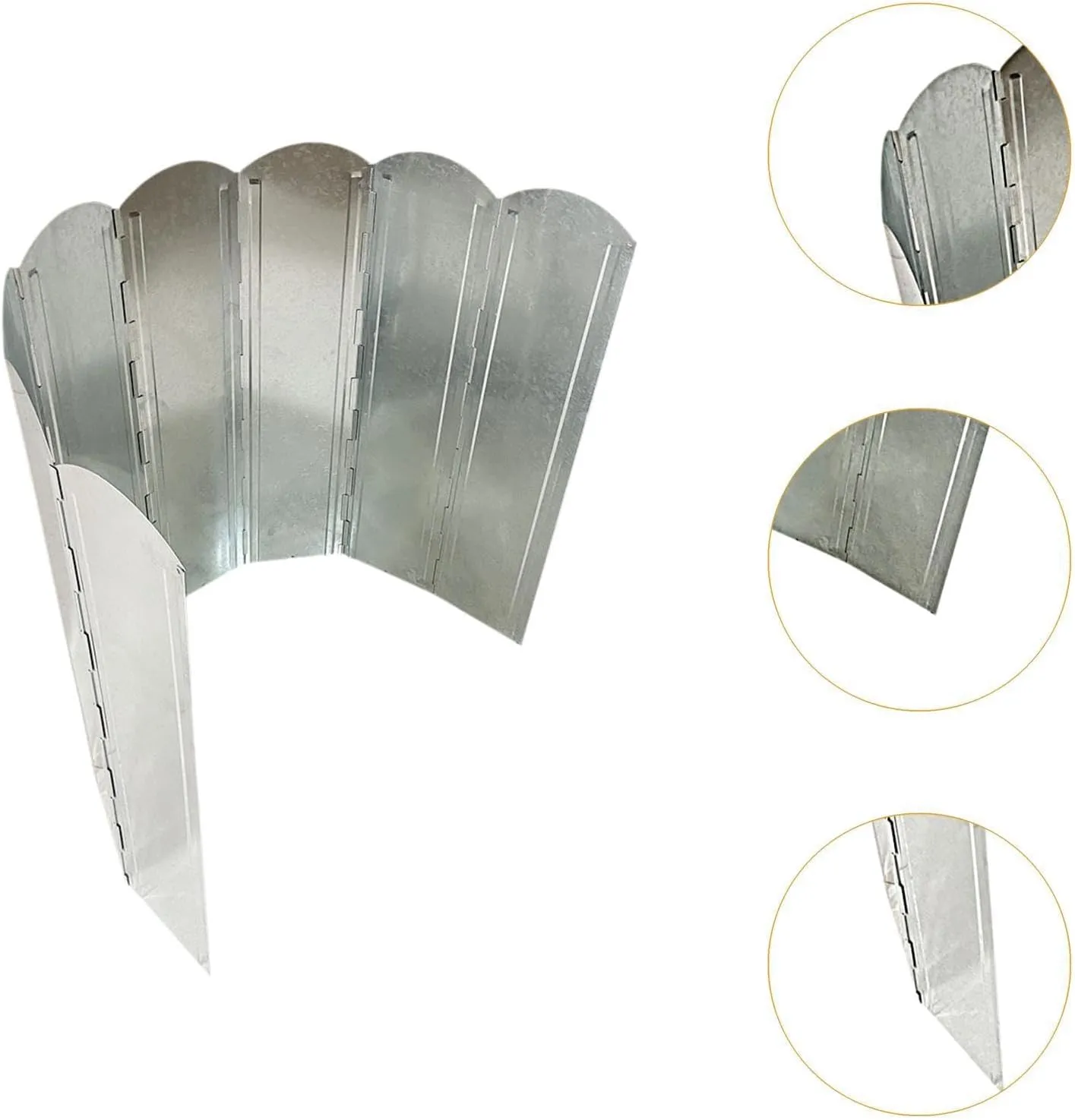 Camping Stove Windscreen, Wind Screen Portable Outdoor Stove Windshield Folded Stove Wind Shield for Hiking Barbecue Cooking, 120cmx40cm