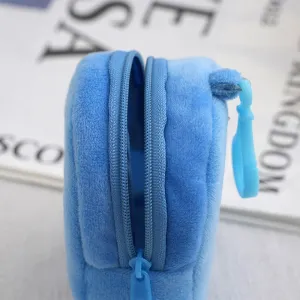 Candy Color Plush Solid Simple Cute Bags