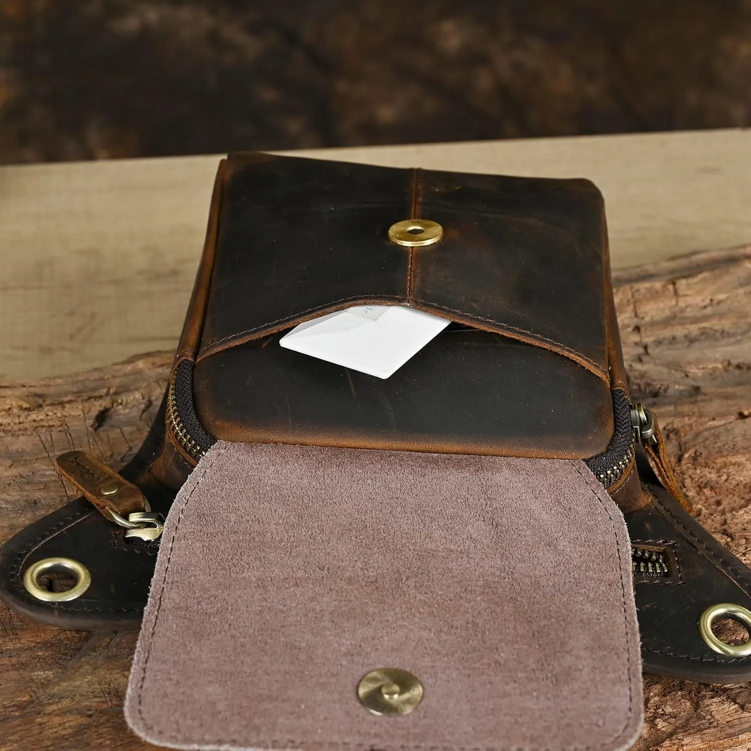 Canvas   Leather Motorcycle Travel Fanny Waist Pack Drop Thigh Leg Bag Pouch For Men Women FB2141