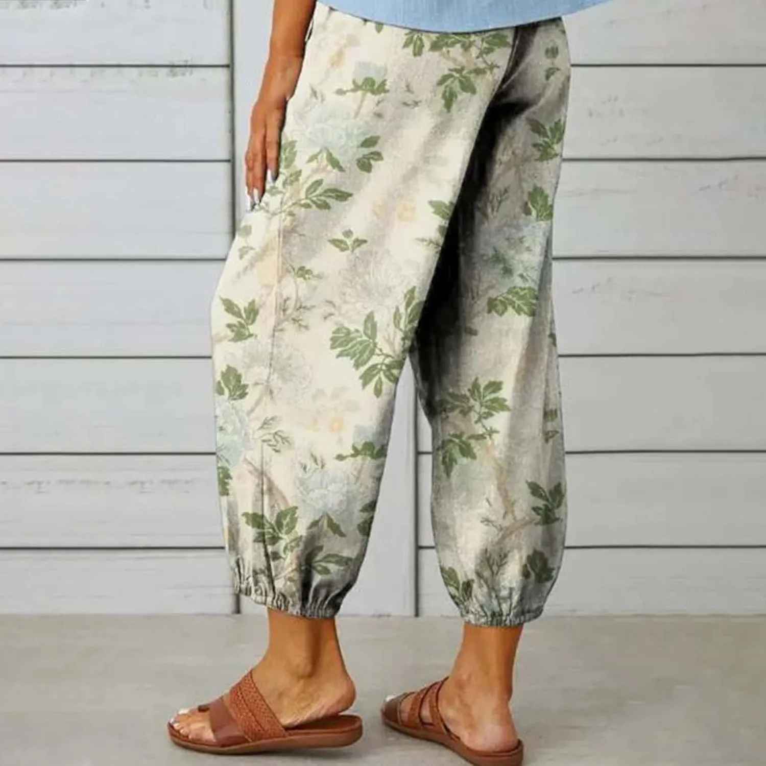 Casual Linen Pants for Women Wide Leg Long Pant Trousers with Pocket Comfy Casual Linen Clothes Women Linen for Women