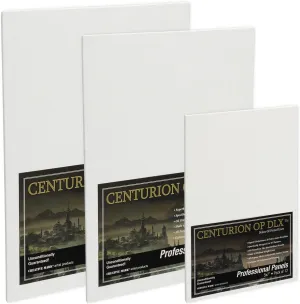 Centurion Deluxe Professional Oil Primed Linen Canvas Panels - Mixed Size Set - 24 Pack of Linen Canvases for Painting, Artwork and More