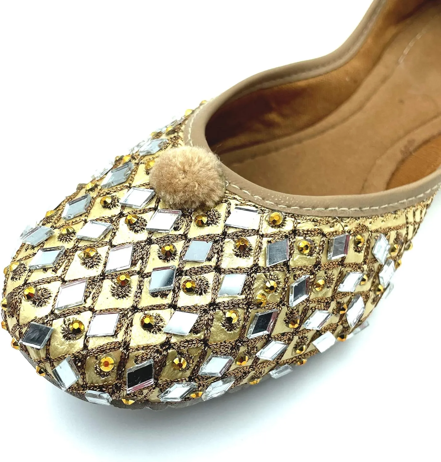 Chandrakala Bridal Mojaris for Women Flats Punjabi Jutti (WF131-P)