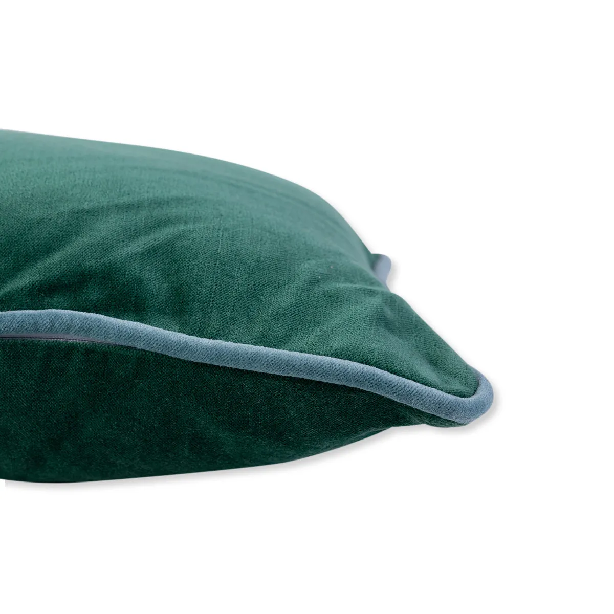 Charliss Velvet Lumbar Pillow - Green   Aqua