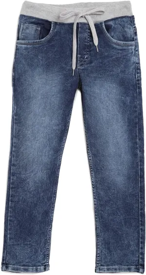 chopper club Boys Jeans (Sizes US 4-16) in Premium Stretchable Cotton Denim Slim Fit Cotton Rib Elastic-Some cols Have a Zip
