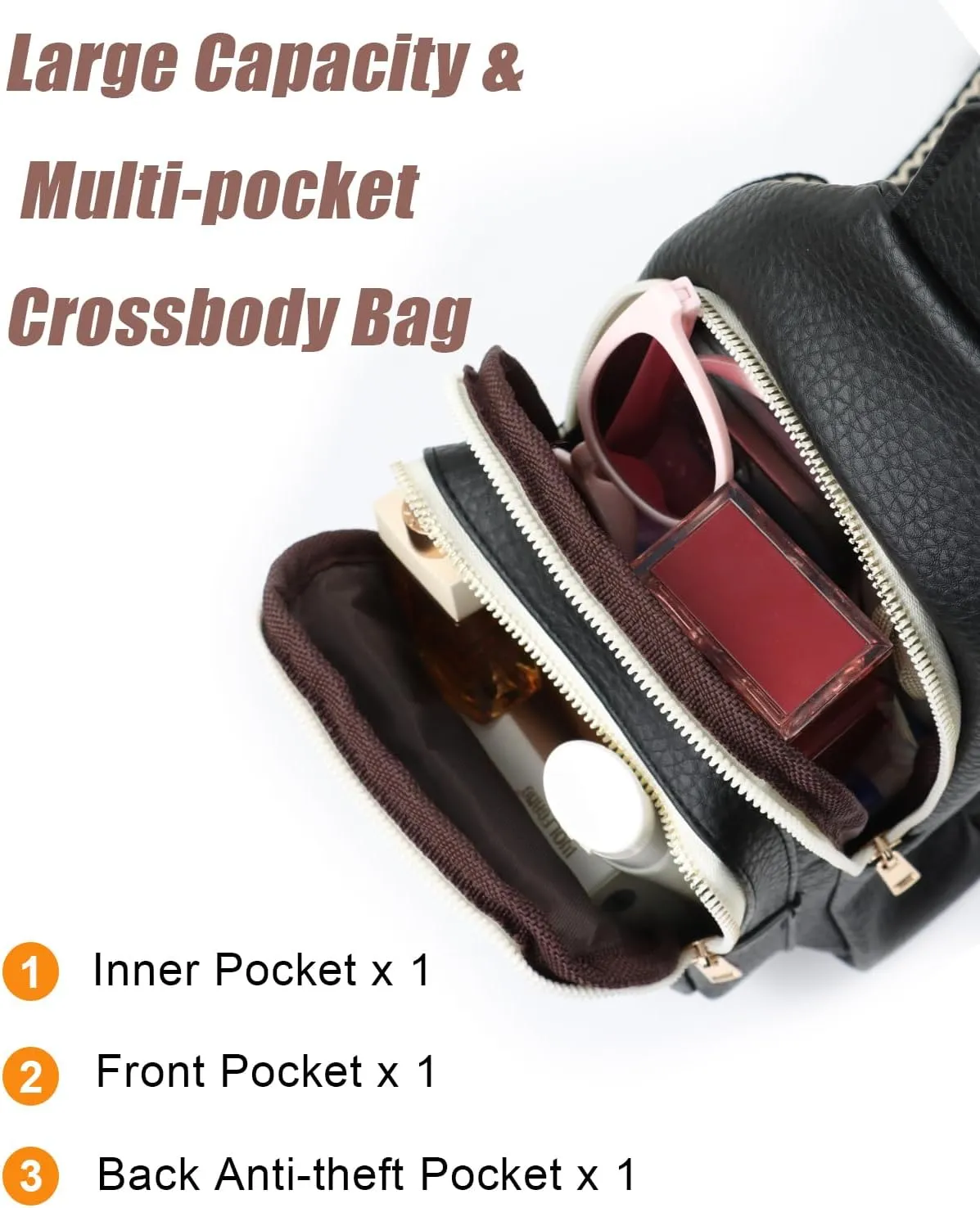 Christmas Gifts for Wife Crossbody Bags for Women Gifts for Mom from Daughter Son Husband Anniversy Birthday Family Mother in Law Small Gifts Sling Bag Fanny Travel Pack Mothers Day Gift Ideas