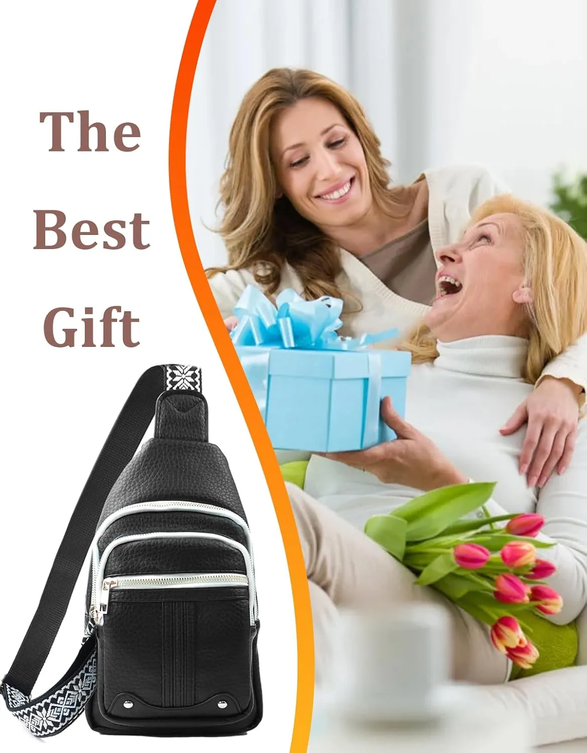Christmas Gifts for Wife Crossbody Bags for Women Gifts for Mom from Daughter Son Husband Anniversy Birthday Family Mother in Law Small Gifts Sling Bag Fanny Travel Pack Mothers Day Gift Ideas