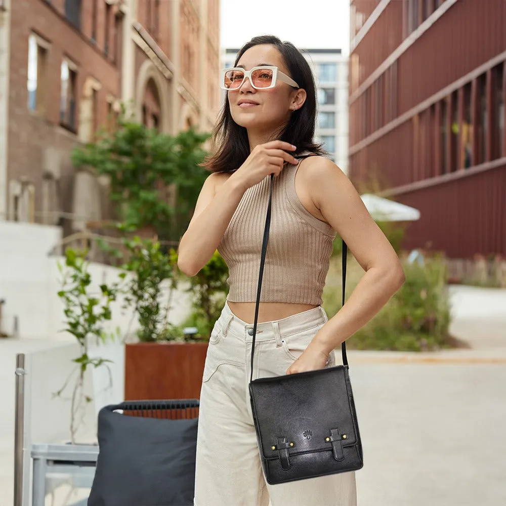 Classic PU Leather Messenger Bag – Vintage Sling Bag for Everyday Use