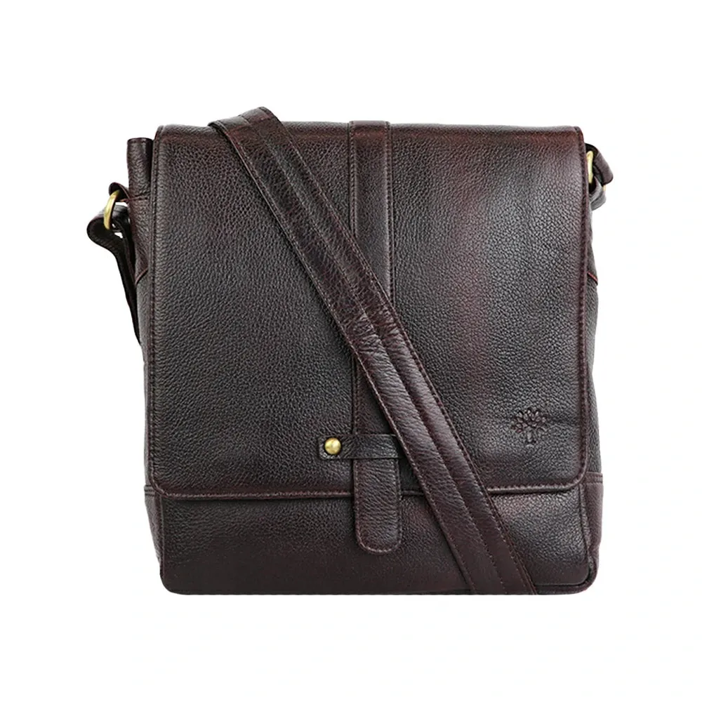 Classic PU Leather Messenger Bag – Vintage Sling Bag for Everyday Use