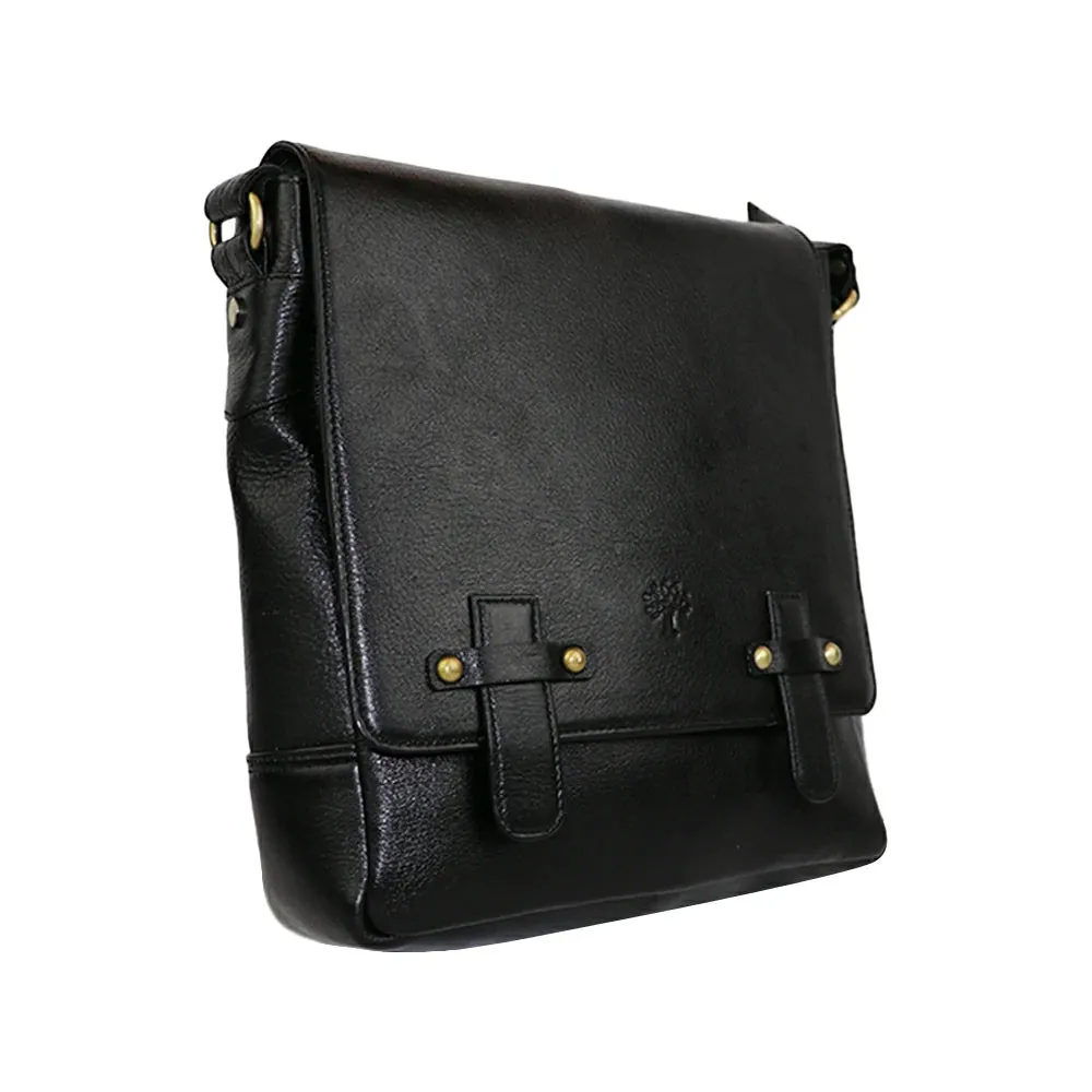 Classic PU Leather Messenger Bag – Vintage Sling Bag for Everyday Use