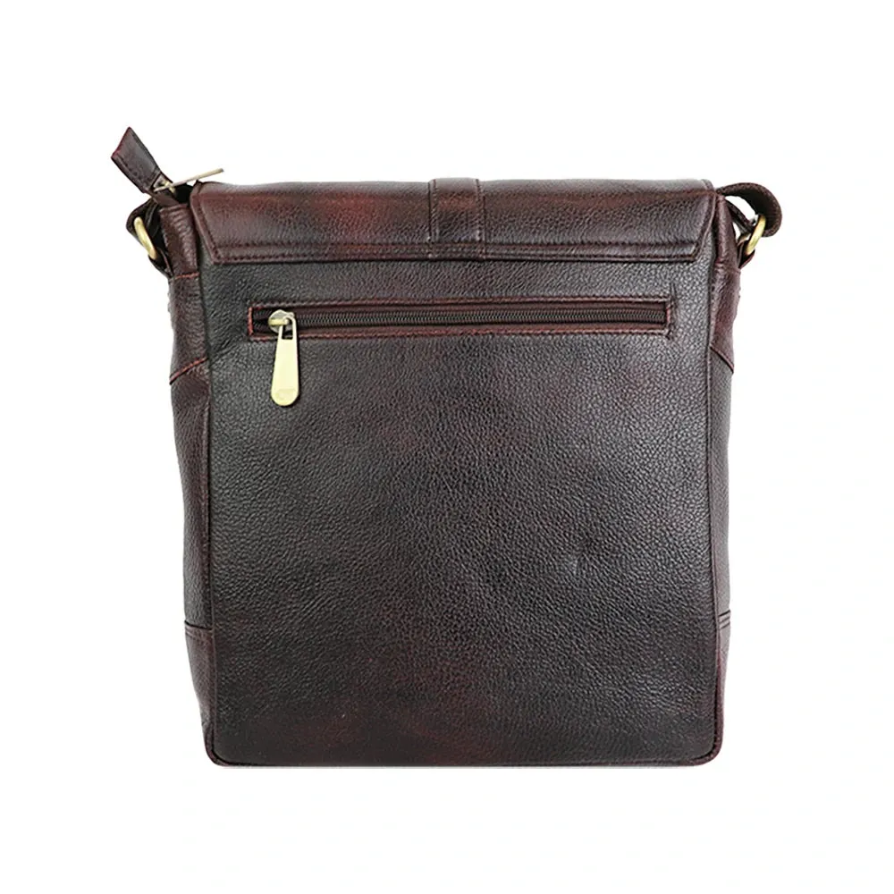 Classic PU Leather Messenger Bag – Vintage Sling Bag for Everyday Use