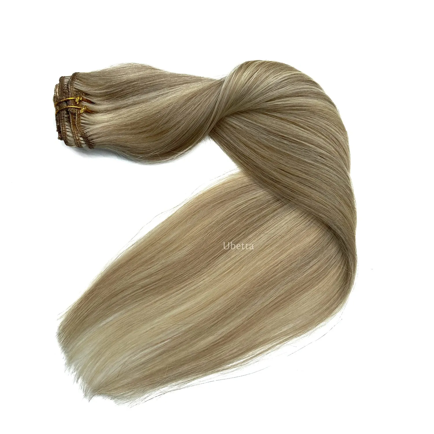 Clip in Hair Extensions, Ash Blonde Balayage Bleach Blonde Clip in Hair Extensions Real Human Hair Clip ins Extensions 20 Inch 7 Pieces 70G Double Wefted Hair Extensions Clip in Human Hair