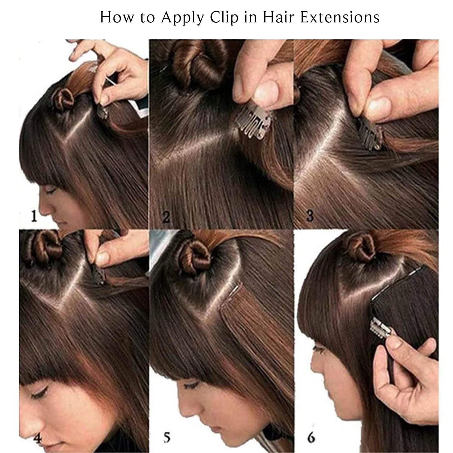 Clip in Hair Extensions, Ash Blonde Balayage Bleach Blonde Clip in Hair Extensions Real Human Hair Clip ins Extensions 20 Inch 7 Pieces 70G Double Wefted Hair Extensions Clip in Human Hair