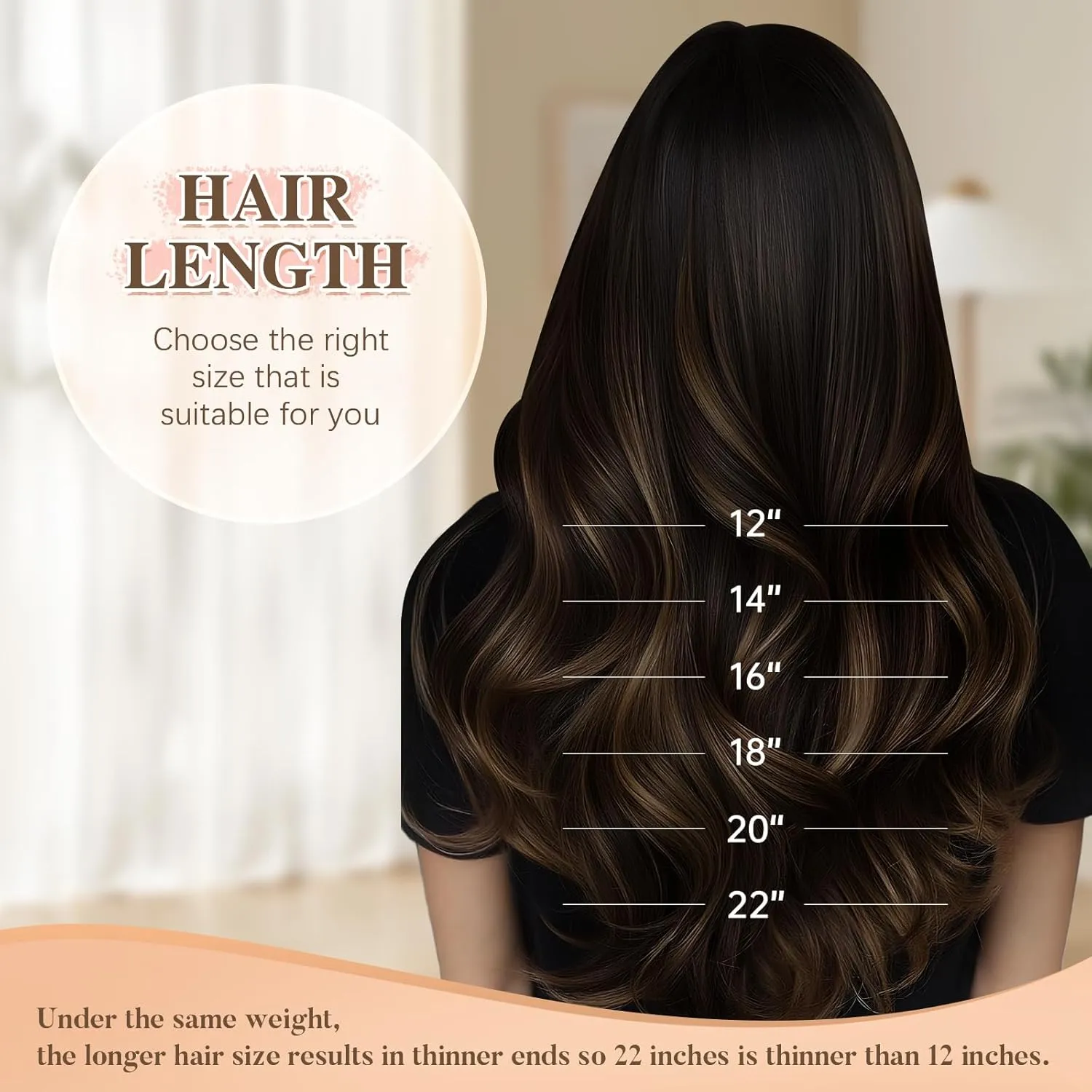 clip in hair extensions real human hair remy hair extensions for Women Straight Natural hair extensions human hair 16inch 75g 7Pcs Balayage Natural Black to Chestnut Brown 1B/6/1B