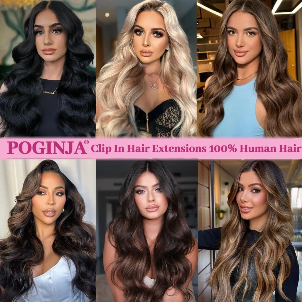 Clip in Hair Extensions Real Human Hair, Remy Human Hair Extensions Clip ins for Women, 100% Natural Human Hair, Double Weftm, 16inch 90g 8Pcs, #4/27 Chocolate Brown to Honey Blonde