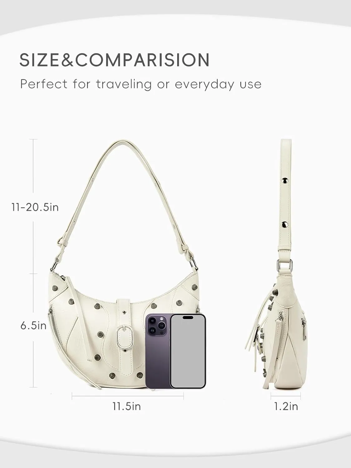 CLUCI Shoulder Bag,Purses for Women Dumpling Small Hobo Bags Vegan Leather Ladies Clutch with Adjustable Strap