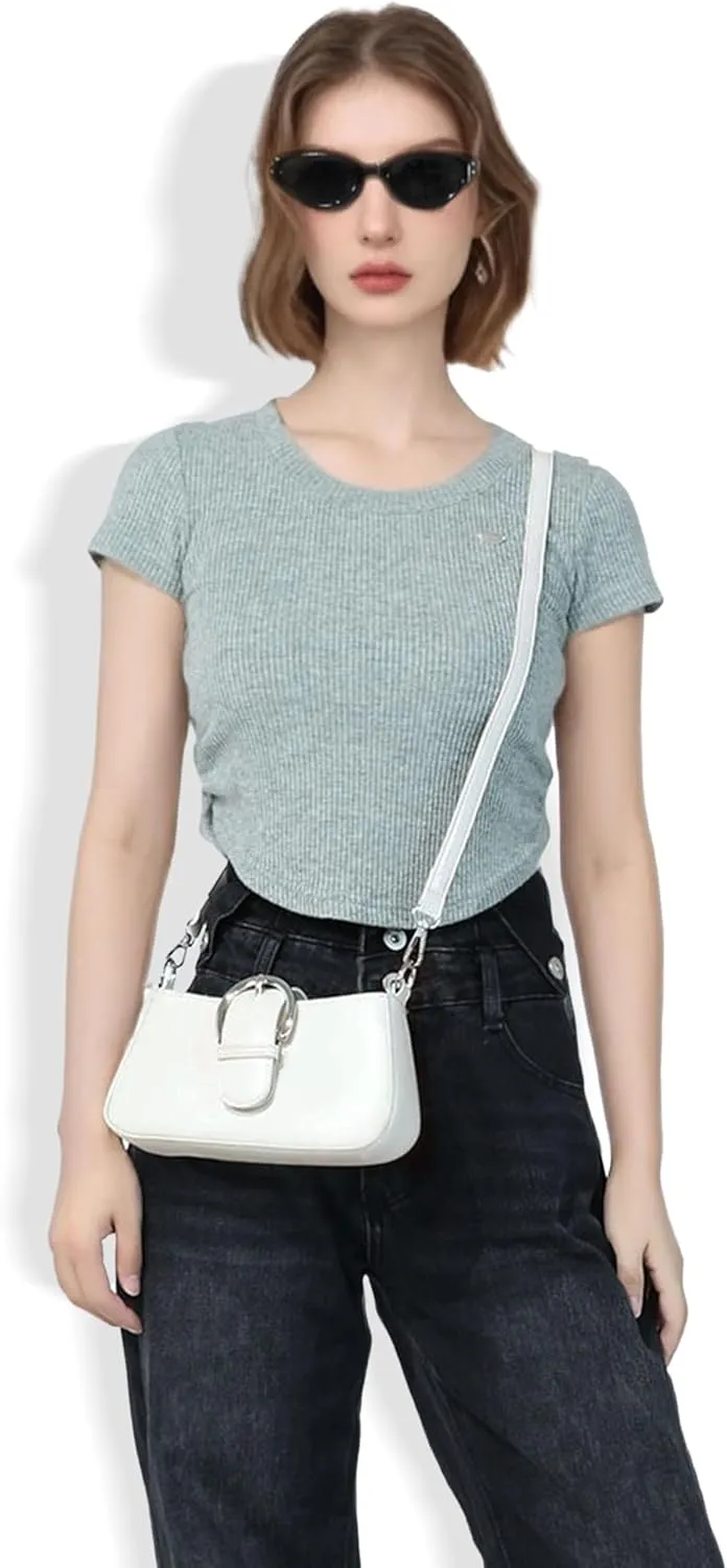 Clutch Purse for Women - Evening Purse Small PU Leather Shoulder Bag, Designer Zipper Close Handbag