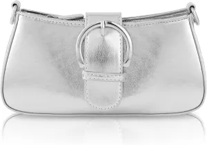 Clutch Purse for Women - Evening Purse Small PU Leather Shoulder Bag, Designer Zipper Close Handbag